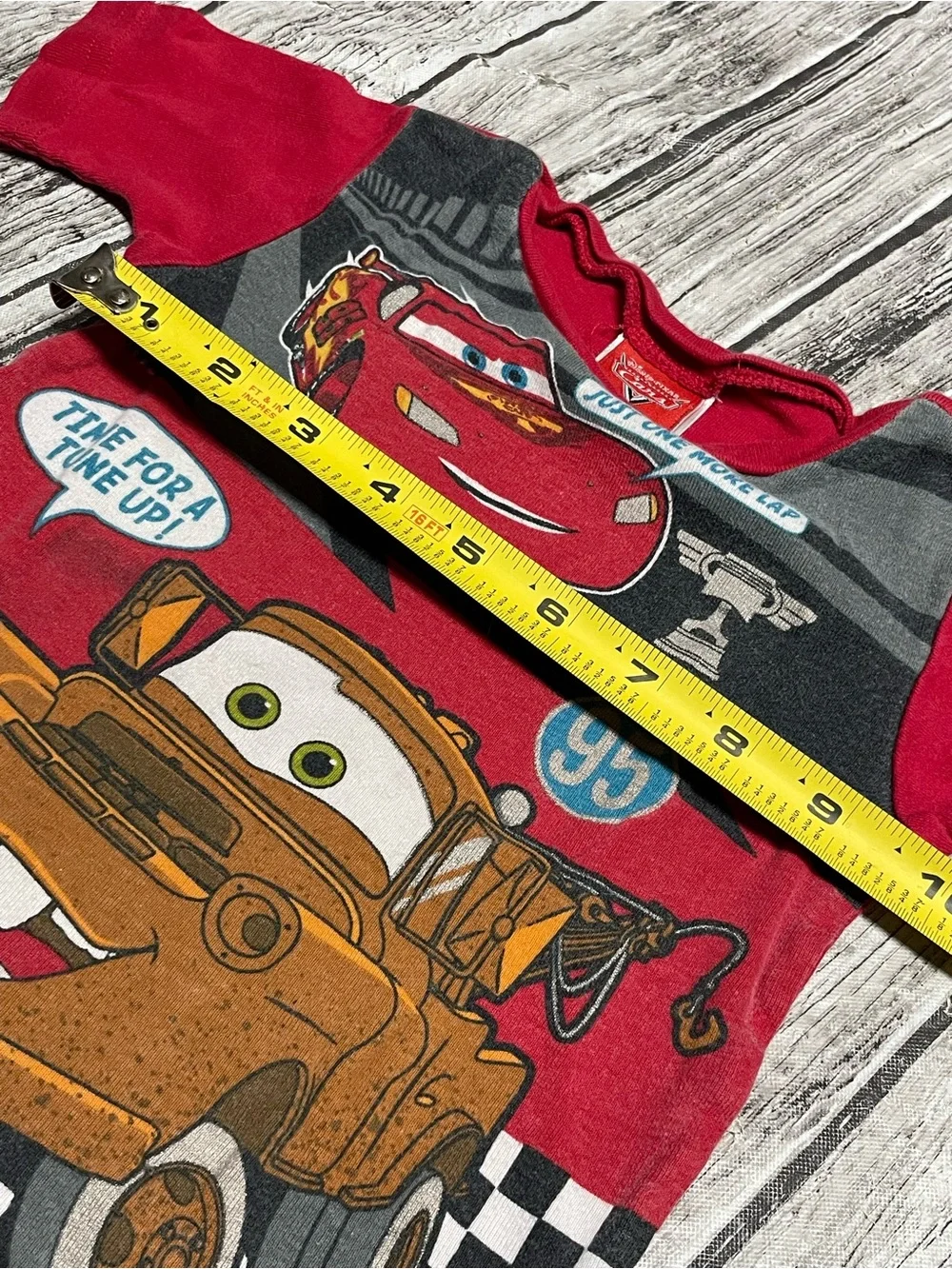 Toddler 5T Disney Pixar Cars Tow Mater pJ Top Pajama Shirt Excellent Condition